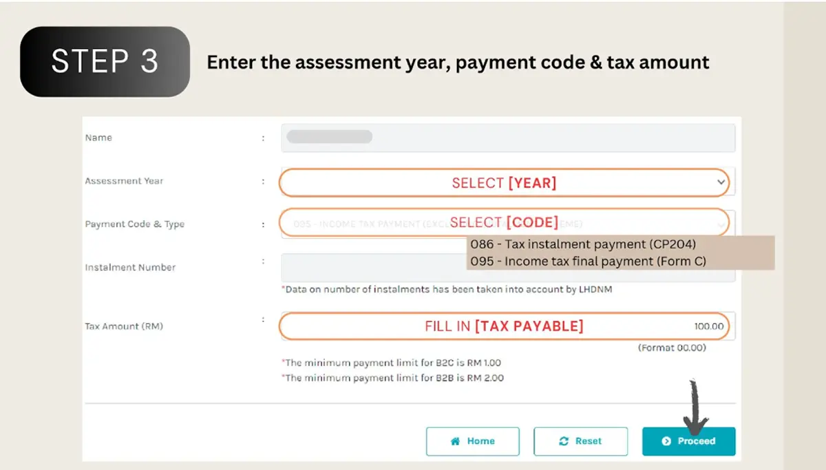 Corporate Income Tax Submission - Step 3